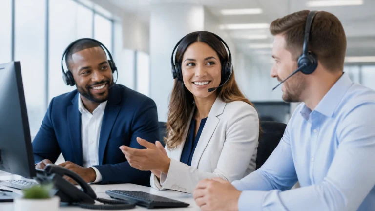 US-based call center company near me team providing professional business call support