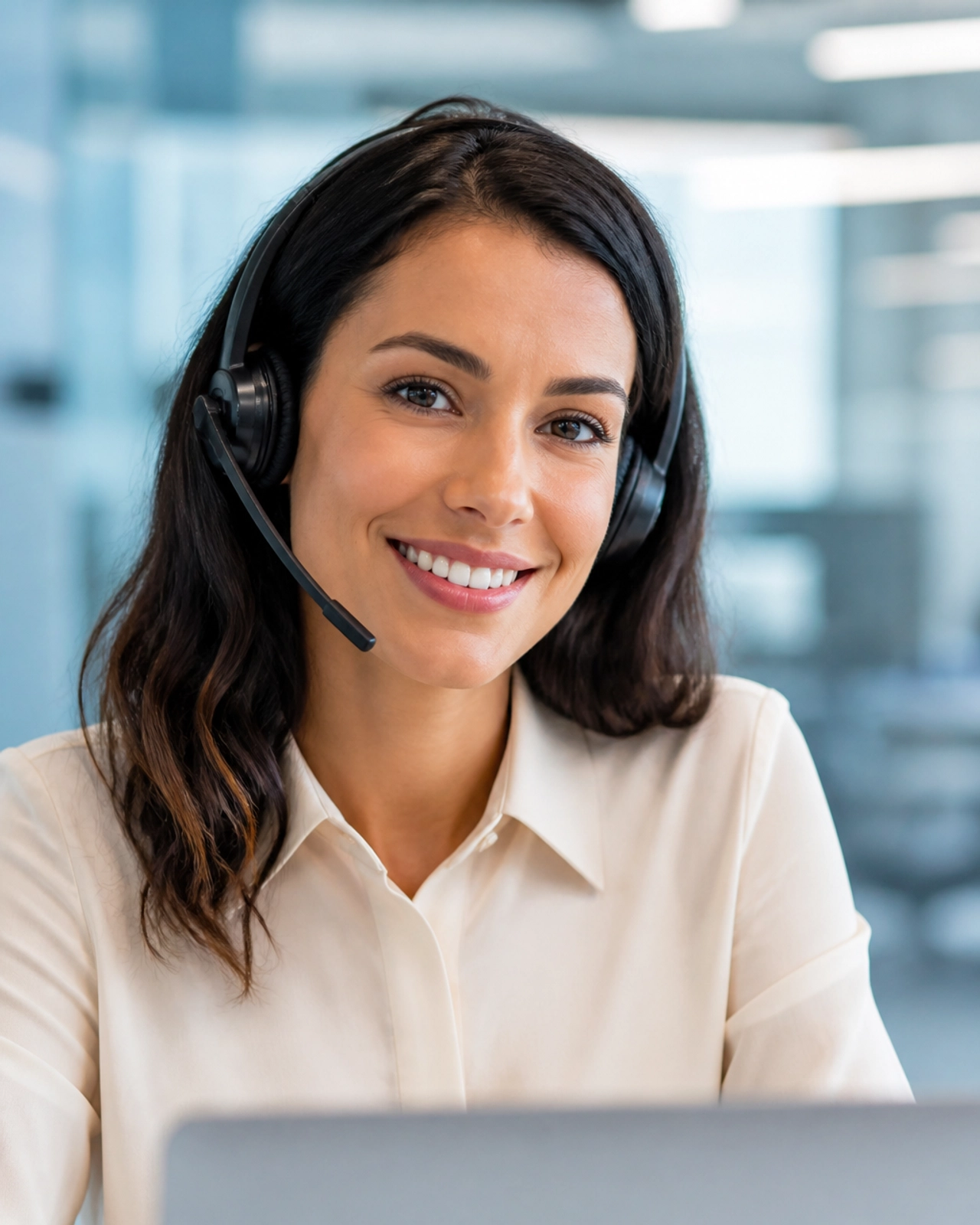 A professional operator providing reliable customer service support